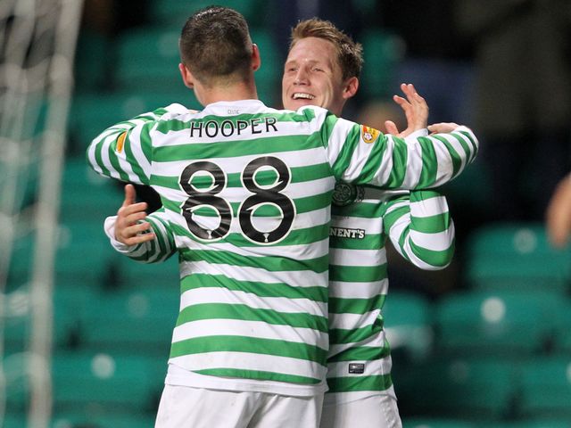 Kris Commons scored a hat-trick for Celtic