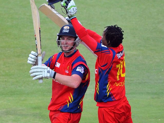 Jean Symes celebrates the winning runs