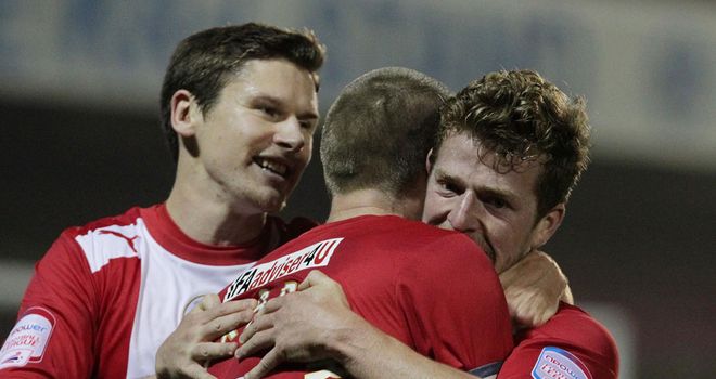 Billy Clarke (r): Netted Crawley's second goal