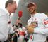 Martin meets with Lewis Hamilton on the Indian GP grid