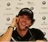 Rory McIlroy speaks to the press after his second round 65
