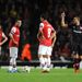But the lead doesn't last long as Arsenal go into the break level at 1-1
