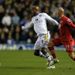 Leeds goalscorer El-Hadji Diouf battles for the ball with Southampton midfielder Richard Chaplow.