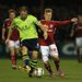 Ron Vlaar and Matt Ritchie do battle at the County Ground.
