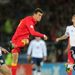 Gareth Bale goes close for Wales