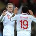 Rooney celebrates his second goal