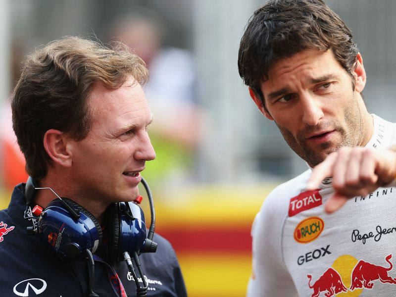 Webber lost out at the start and ran as Vettel's rear gunner