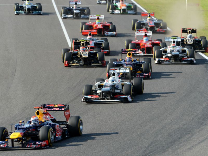 The incident started when Alonso squeezed Raikkonen onto the grass at the start