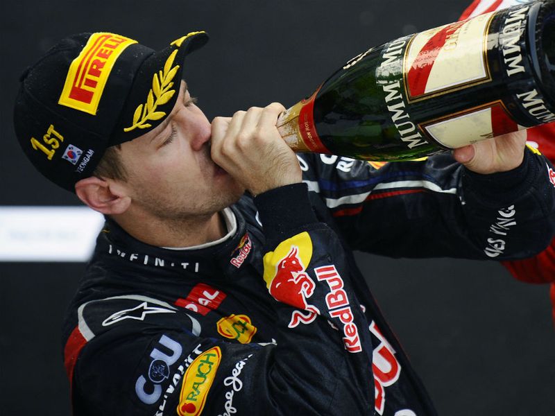 Victory champagne tastes sweet