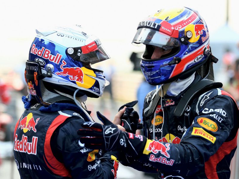 Red Bull finished one, two for the first time this season