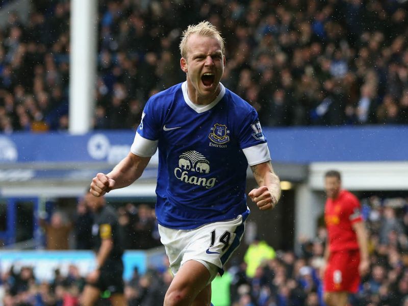 Steven Naismith secured a 2-2 draw for Everton with an equaliser before half-time.