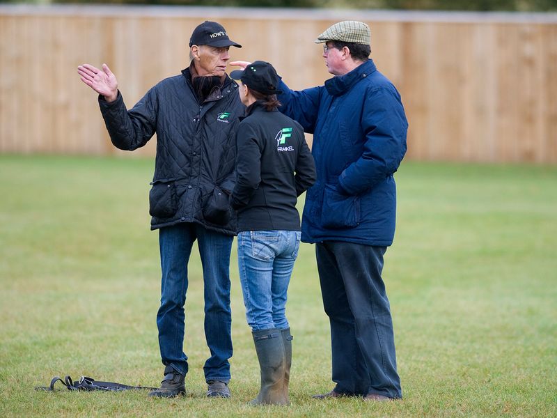 Sir Henry Cecil and Lord Grimthorpe are both pleased with what they see.