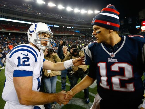 Andrew Luck couldn't get the better of Tom Brady.