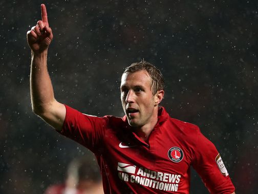Rob Hulse celebrates Charlton's opener