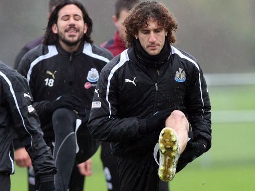 Fabricio Coloccini: Training with Newcastle