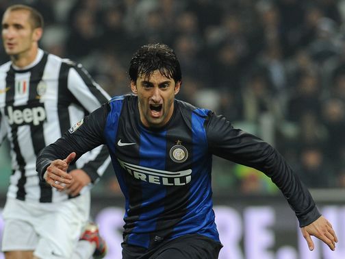 Diego Milito: On target twice for Inter