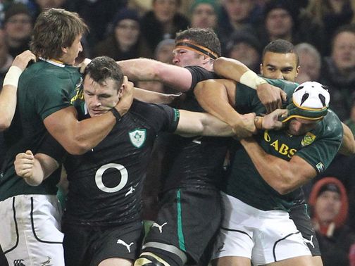 Tempers flare at the Aviva Stadium