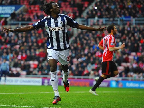 Romelu Lukaku: Celebrates his goal against Sunderland