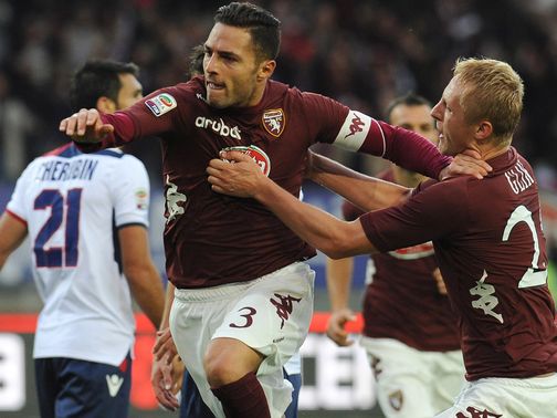 Danilo D'Ambrosio celebrates his goal