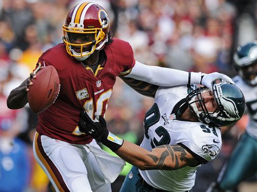 Robert Griffin III: Threw a touchdown pass in each quarter