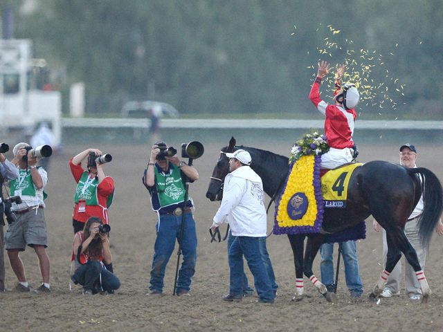 Fort Larned after his Classic success