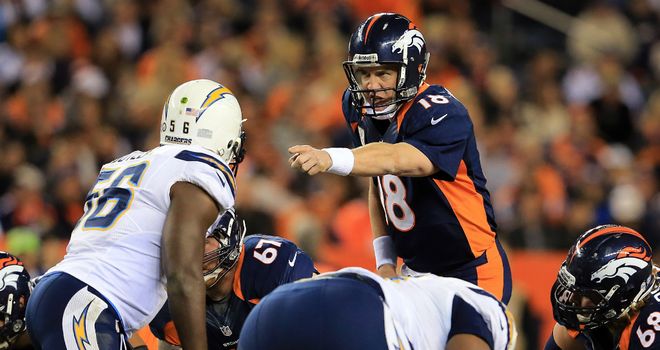 Peyton Manning: Denver Broncos quarterback recovered from early pick six to lead side past San Diego Chargers