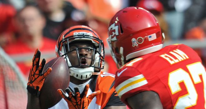 Aj Green: finished with six catches for 91 yards in another dazzling performance