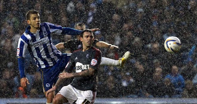 Andrea Orlandi: Hits a shot for Brighton