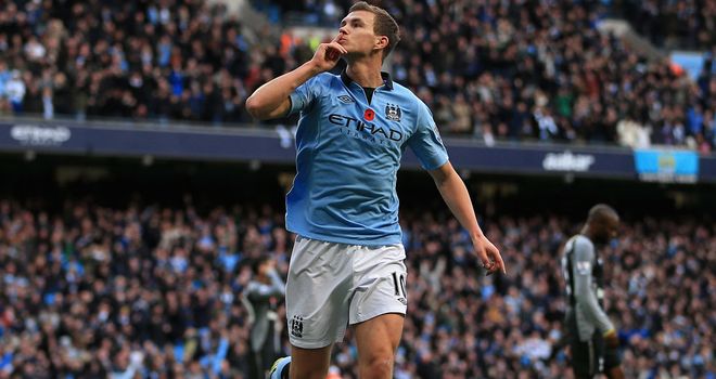Edin Dzeko was preferred to Fernando Torres at City