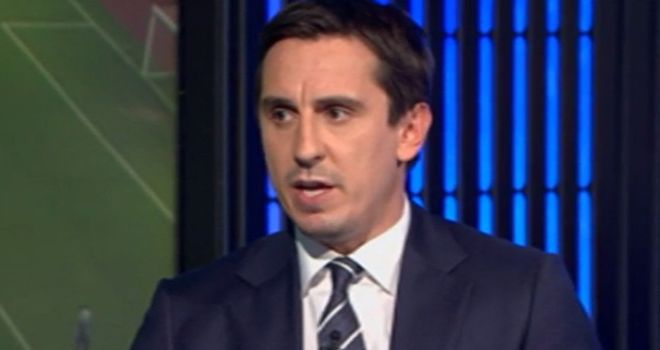 Gary Neville: Believes Mancini may be in trouble if Manchester City fails to retain title