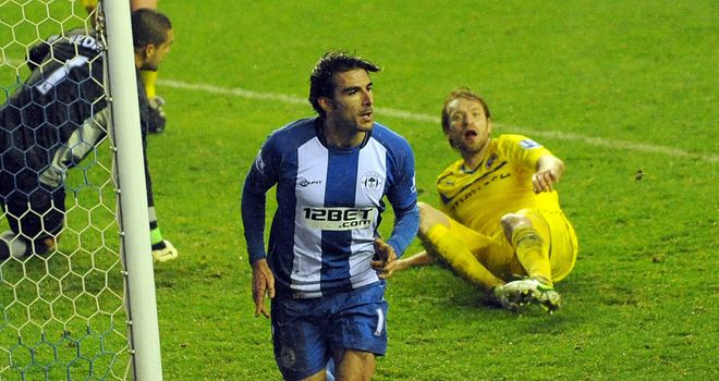 Jordi Gomez: Defended by Wigan manager Roberto Martinez