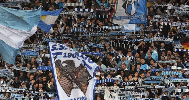 Lazio fans: Involved in violent clashes with Tottenham supporters