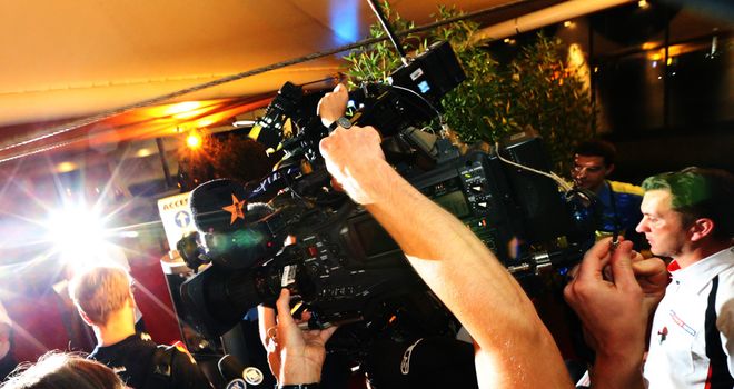 Sebastian Vettel leaves the Yas Marina circuit on Saturday evening following his expulsion