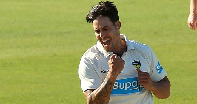 mitchell johnson bowling