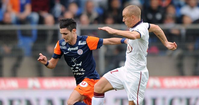 Remy Cabella in action for Montpellier