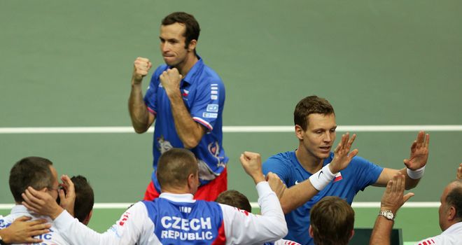 Tomas Berdych and Radek Stepanek: Won the 13th of their 14 Davis Cup doubles rubbers together