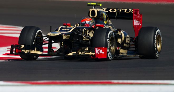 Roman Grosjean in this season's Lotus