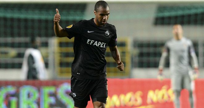 Thumbs up from Wilson Eduardo as he scored a brace and sent Atletico Madrid crashing to a 2-0 defeat