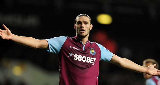 Andy Carroll: Opened his West Ham account at Spurs