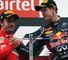 Can Fernando Alonso (L) stop Sebastian Vettel from making it three in a row?