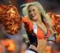 A Denver Broncos cheerleader before their 30-23 win over San Diego Chargers
