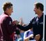 Adam Scott and Ian Poulter: Handshakes after final round battle in Melbourne