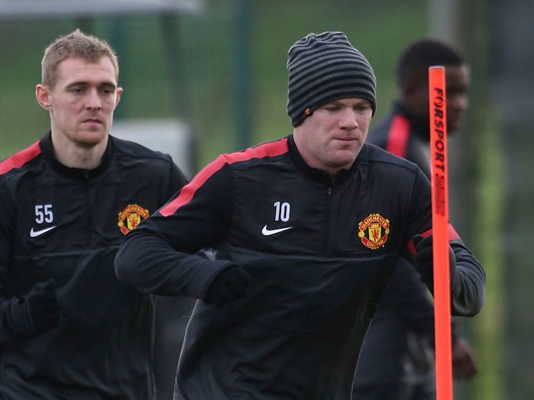 Wayne Rooney pictured on Monday morning