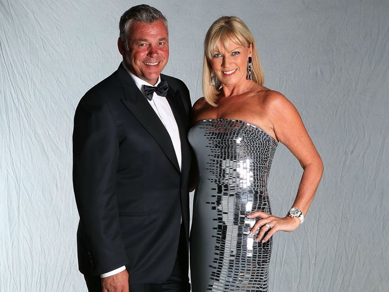 Clarke married second wife Alison in April 2012.