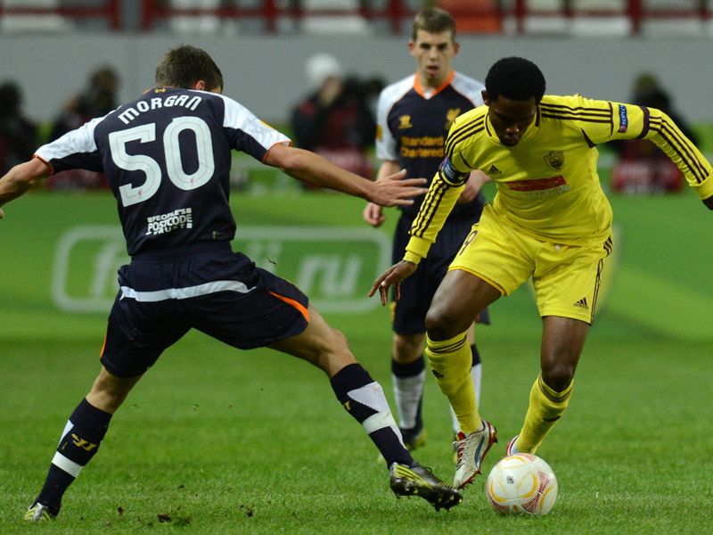 Samuel Eto'o tries to get past Reds youngster Adam Morgan
