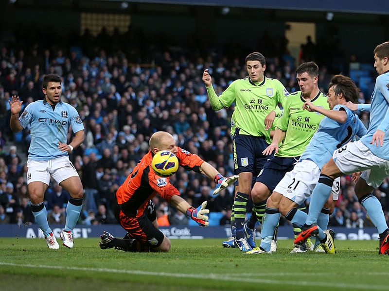 ...the Spanish midfielder is quickest to react as the ball falls loose in the area, poking home from seven yards out.