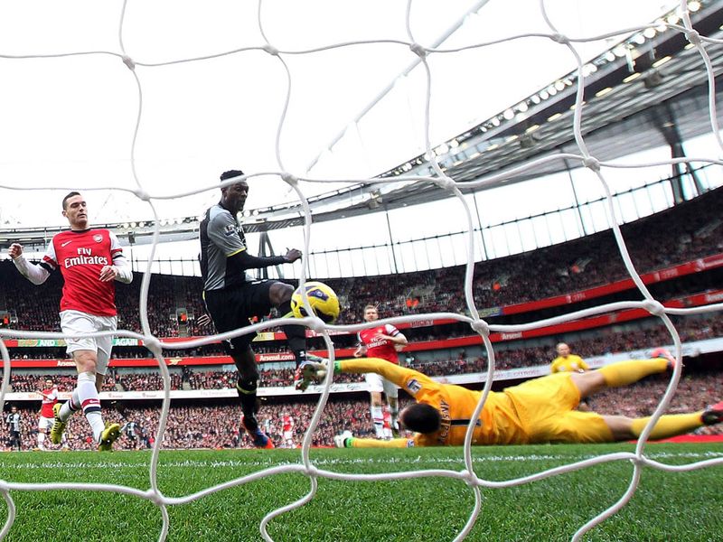 It was Jermain Defoe's initial shot which Szczesny couldn't hold and the Togolese striker capitalised on.