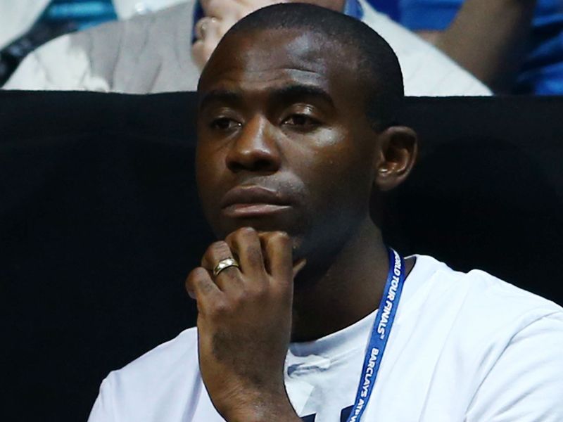 The stars were out in force to see the singles action with former Bolton footballer Fabrice Muamba at courtside.