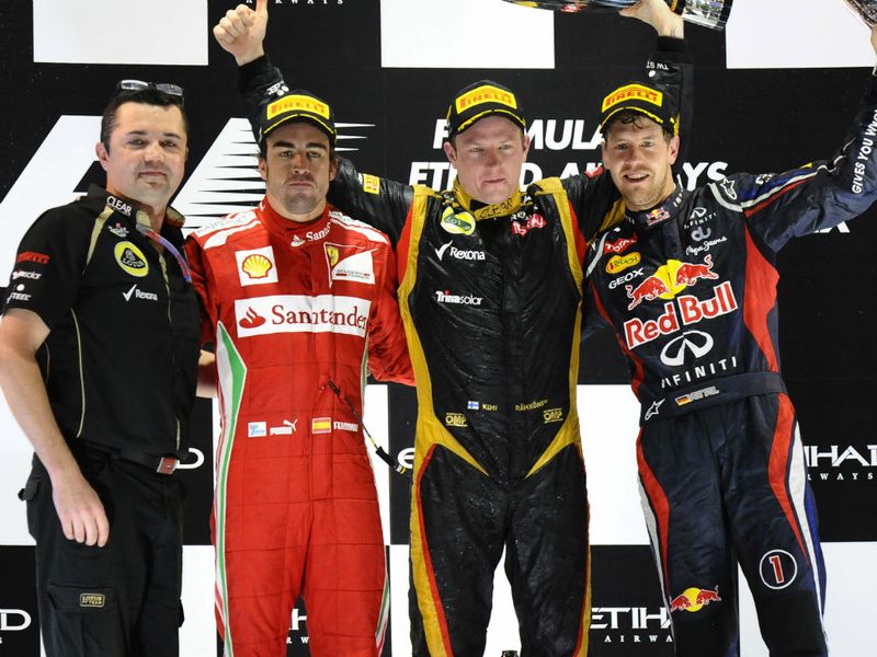 The Abu Dhabi podium