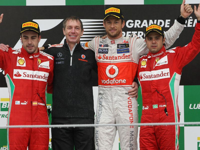The Brazil podium